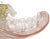 Pink Antique Murano Pink Opal Gold Flecks Iridescent Diamond Quilted Surface Italian Art Deco Glass Serving Bowl For Sale - Image 8 of 12