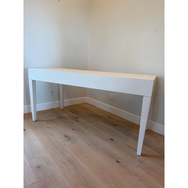 Made Goods Sorin 3 Drawer Desk (Pristine Faux Shagreen) For Sale - Image 15 of 16