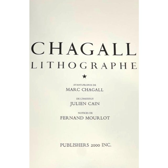 Paper Limited Japanese Edition of Marc Chagall Lithographie For Sale - Image 7 of 7