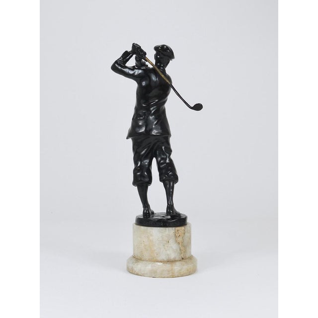 Golf Player Harry Vardon Bronze Statue by Richard Thuss, Vienna, 1925 For Sale - Image 9 of 18