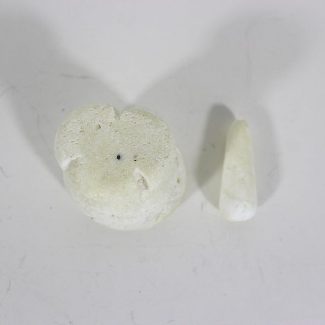 Stone Small Vintage Primitive Carved Stone Mortar and Pestle For Sale - Image 7 of 10