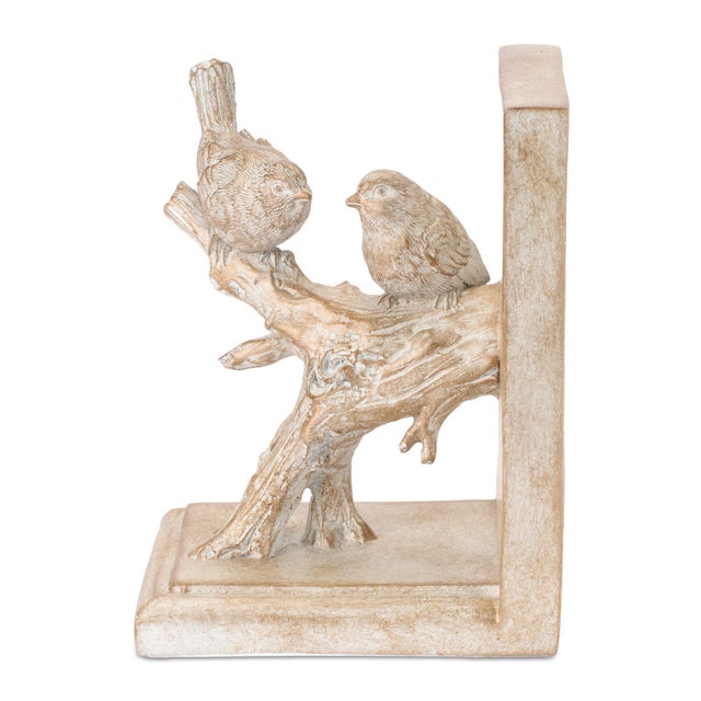 Kenneth Ludwig Chicago Bird on Branch Bookends (Set of 2) For Sale - Image 4 of 5