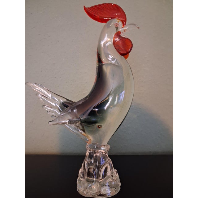 Large Murano Rooster from Made Murano Glass For Sale - Image 8 of 9