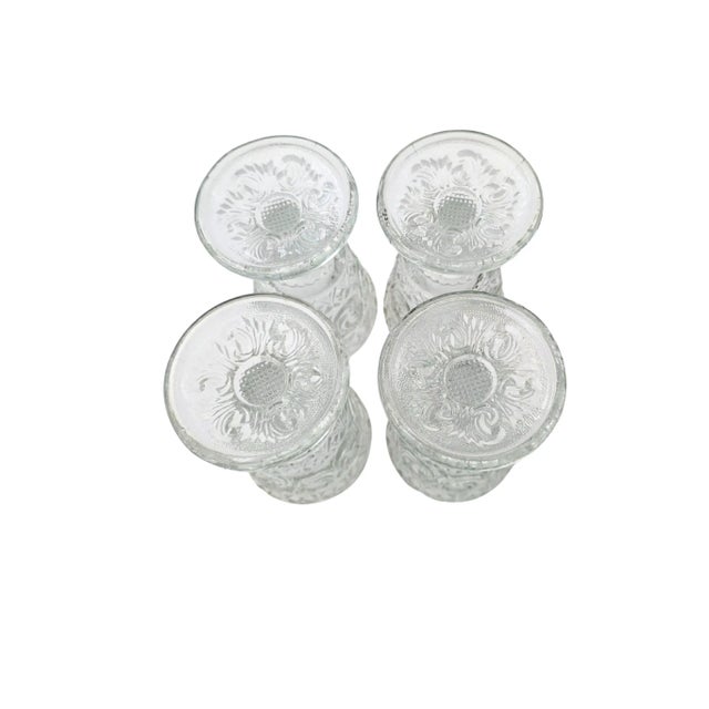 Set of 4 Antique Baccarat Arabesque Goblets – Ornate Lead Crystal – Made in France, c.1840s For Sale In Baton Rouge - Image 6 of 8