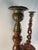 Brown English Vintage Open Barley Twist Candlesticks - a Pair For Sale - Image 8 of 12