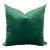 Contemporary Green Velvet Decorative Pillow Cover For Sale