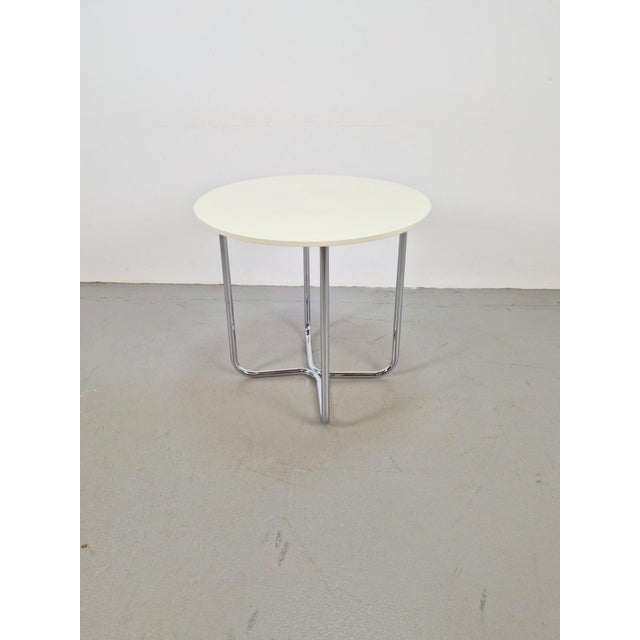Vintage Gispen table tubular frame side table 1960 Vintage Gispen Marcel Breuer style tubular frame table 60 The frame is...