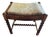 Vintage Barley Twist Carved Wood Footstool For Sale