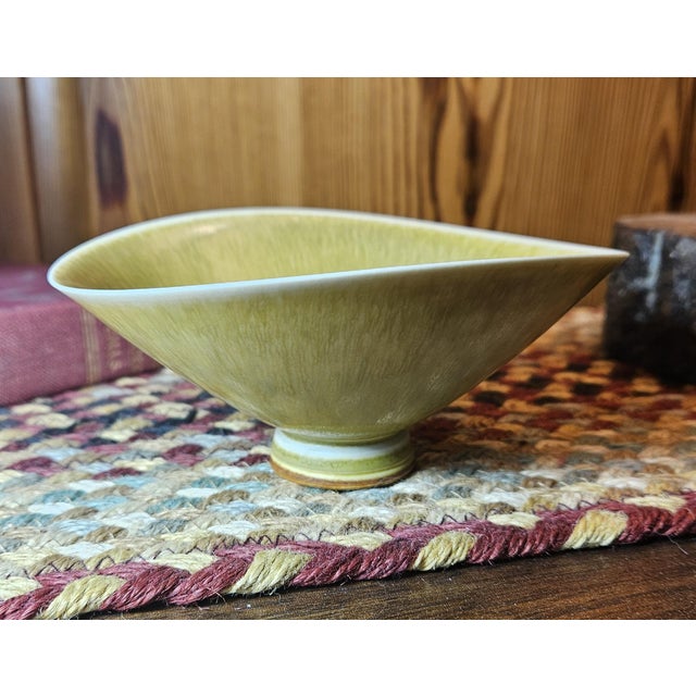Early 20th Century Berndt Friberg Yellow," Hare Fur" Bowel For Sale - Image 5 of 16