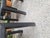Arcadia Armchairs in Black Leather by Paolo Piva for B&B Italia, 1980s, Set of 4, in Worn conditions. Designed 1980 to...