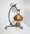 Art Nouveau Antique Art Nouveau Brass Tea Kettle and Burner on Iron Stand For Sale - Image 3 of 8