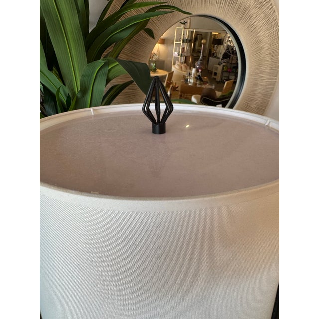 Metal Wildwood Otis Satin Black Floor Lamp For Sale - Image 7 of 8