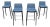 Minimalist Piergiorgio Cazzaniga for Andreu World Flex Bar Stools - Set of 4 For Sale