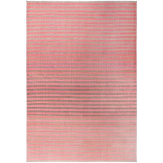 Doris Leslie Blau Vintage Indian Dhurrie Striped Rug For Sale