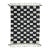 Moroccan Checkered Black and White Rug - 4.9 X 3.6 Ft For Sale