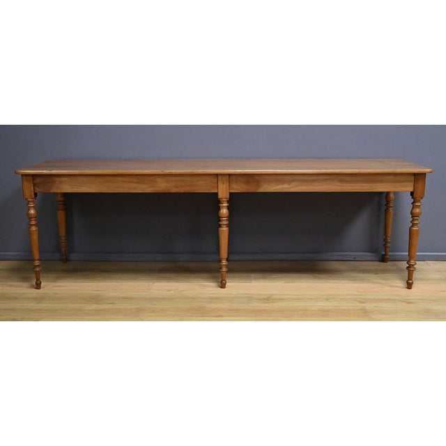 Cherrywood Farmhouse Table, Late 19th Century For Sale - Image 12 of 16