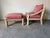 1980’s Michael Taylor–Style Whitewashed Wood Lounge Chair With Ottoman For Sale - Image 4 of 12