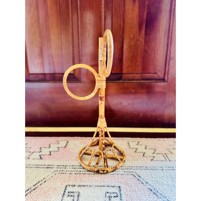 Mid 20th Century Vintage Mid Century Bamboo Hand Towel Rack or Holder For Sale - Image 5 of 6