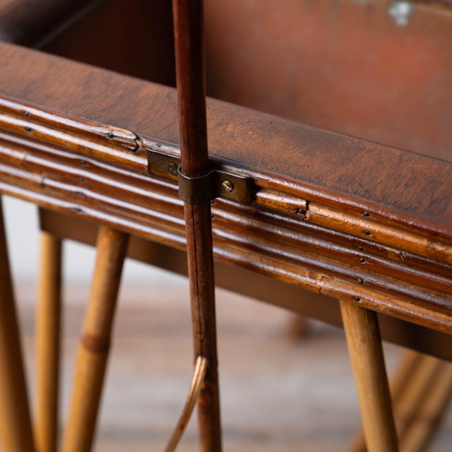 A Bamboo Jardiniere and Lamp Table, 20th Century For Sale - Image 12 of 15