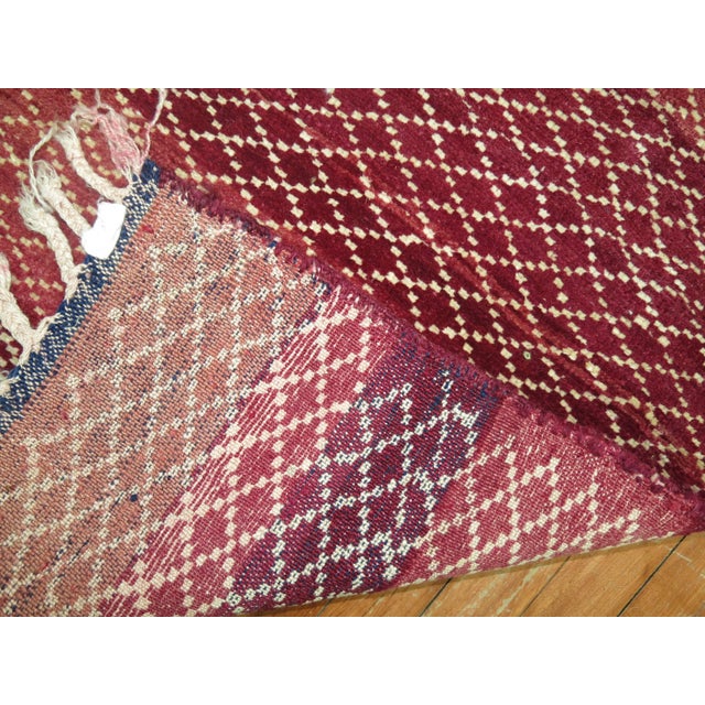 Mid-Century Modern Vintage Turkish Konya Rug For Sale - Image 3 of 5