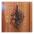 Vintage Wrought Iron & Brass 8-Bell Mechanical Door Bell on Wood Plaque For Sale