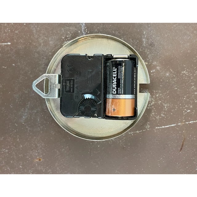 Vintage 1950s Oversized Siemens Metal Station Clock For Sale - Image 11 of 12