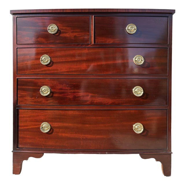 1990s Baker Furniture Mahogany Chest of Drawers For Sale