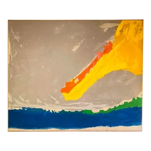 1980s Monumental Vintage Abstract Colorfield Painting