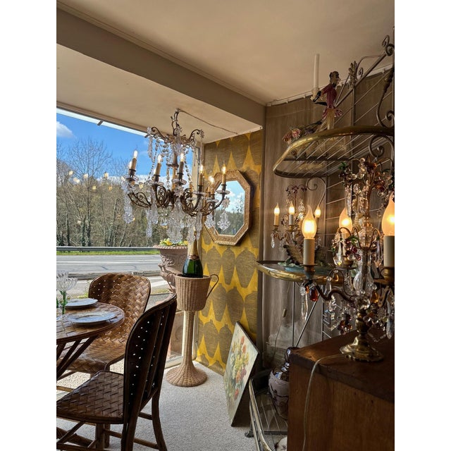 19th Century Crystal and Bronze Chandelier For Sale - Image 14 of 18