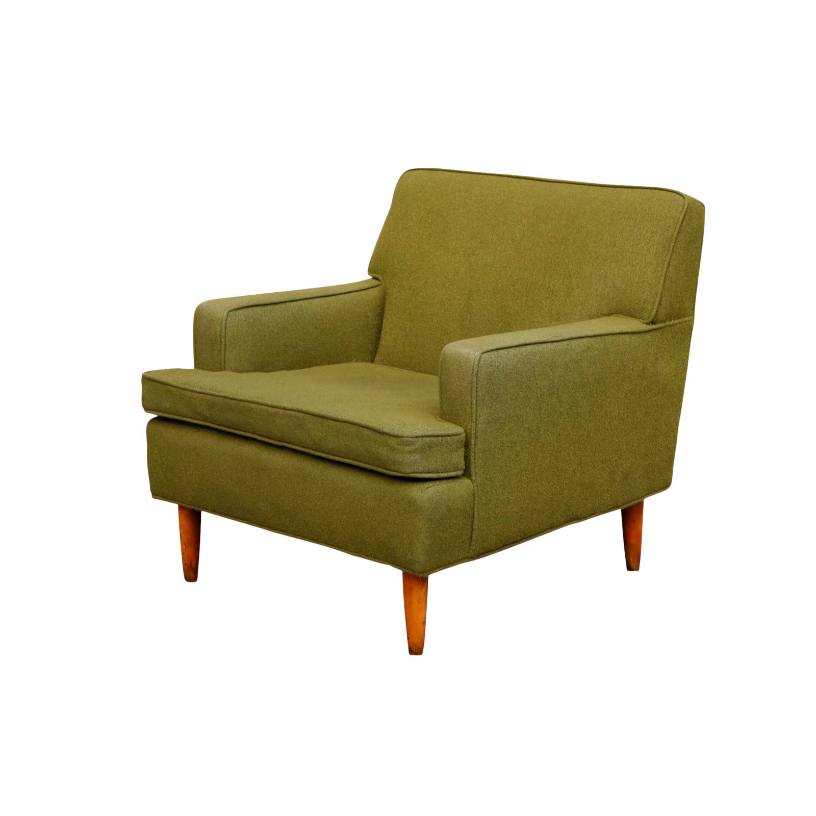 Mid Century Modern Green Armchair Chairish