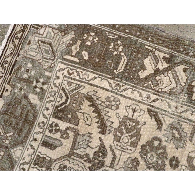 Mid 20th Century Galerie Shabab Collection Mid-20th Century Persian Malayer Accent Rug For Sale - Image 5 of 6