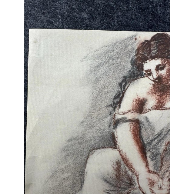 Modern After Pablo Picasso, Woman at the Fountain, 1921, Chalk on Paper For Sale - Image 3 of 13