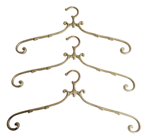 Vintage German Brass Clothes Hanger, 1970s, Set of 3