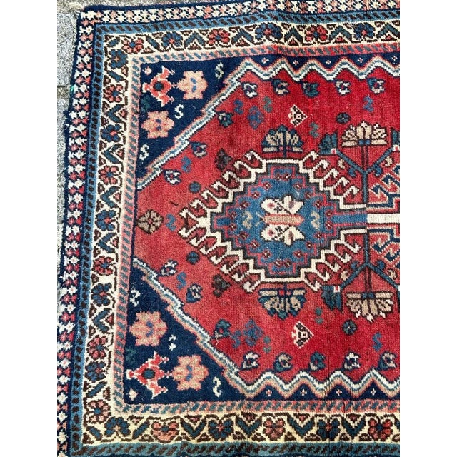 Small Vintage Yalameh Rug from Bobyrugs, 1980s For Sale - Image 3 of 17
