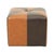 Vintage Square Pouf in Brown Patchwork, 1960s For Sale - Image 6 of 12