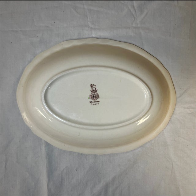 Mid 20th Century Vintage Royal Doulton "Grantham" Oval Serving Bowl, Made in England For Sale - Image 5 of 6
