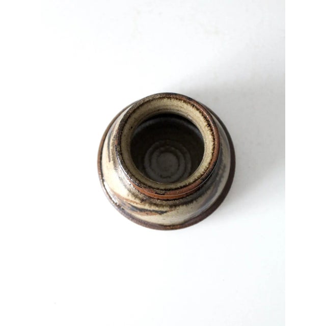 Late 20th Century Vintage Studio Pottery Vase For Sale - Image 5 of 9