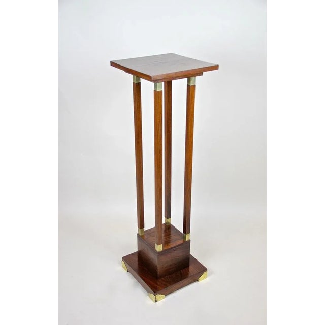 Austrian Art Nouveau Palisander Pedestal, 1900 For Sale - Image 4 of 15