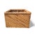 Tan Vintage 1970s Split Reed Bamboo Planter Box For Sale - Image 8 of 16