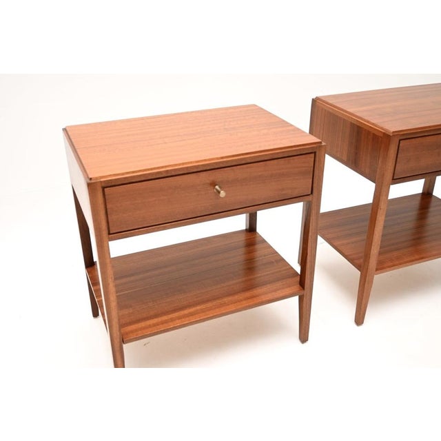 Vintage Bedside Tables from Loughborough, 1950s, Set of 2 For Sale - Image 9 of 11