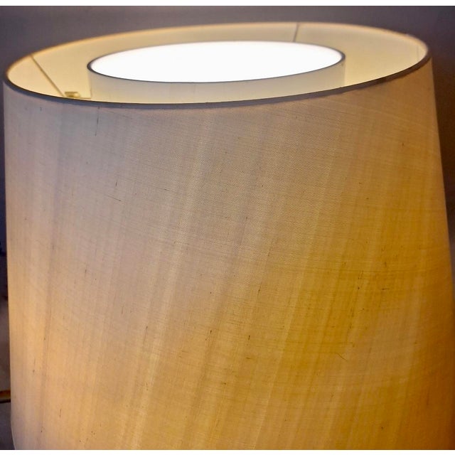 Gold Multi-Adjustable Swing Arm Brass Floor Lamp with Uplight by Walter Von Nessen, USA, 1960s For Sale - Image 8 of 13