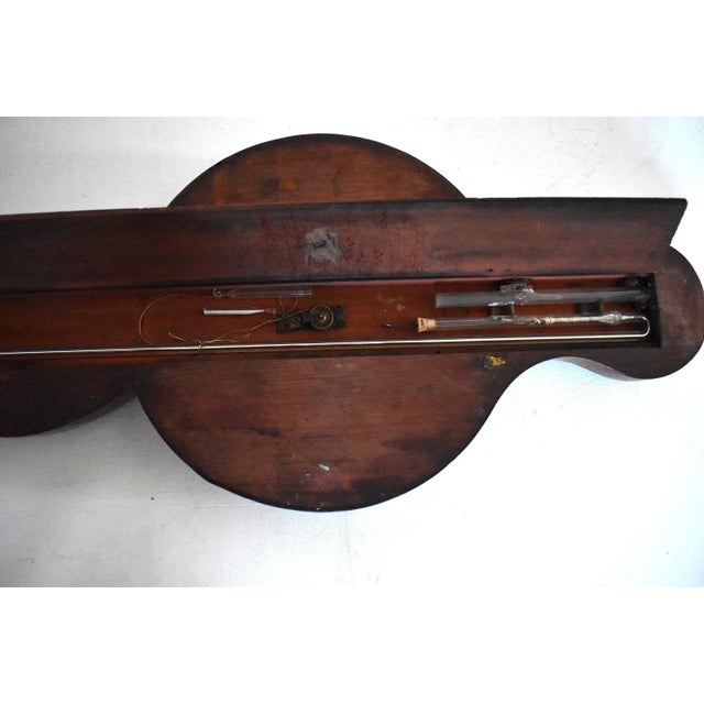Antique Scottish Regency Inlaid Wheel Barometer by T. Silo, Glasgow For Sale - Image 10 of 12