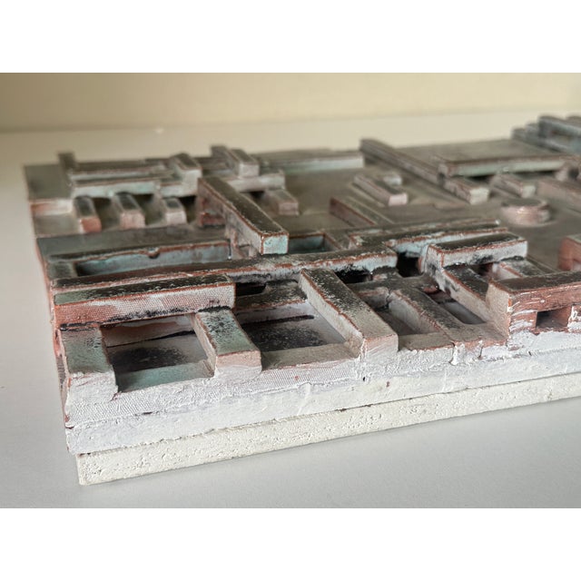 Jean Pierre Devaud, Architectural Scene, 1960s, Ceramic Tile Composition For Sale - Image 9 of 18