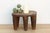 African Vintage African Geometric Nupe Carved Stool For Sale - Image 3 of 9