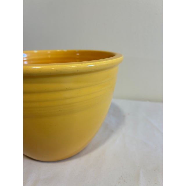 Mid-Century Modern Vintage Fiesta Yellow #3 Nesting Mixing Bowl, Homer Laughlin, Usa For Sale - Image 3 of 9