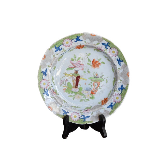 Mason's Ironstone Early 19th Century Georgian Mason's Ironstone Table & Flower Pot Pattern Plates Set For Sale - Image 4 of 16