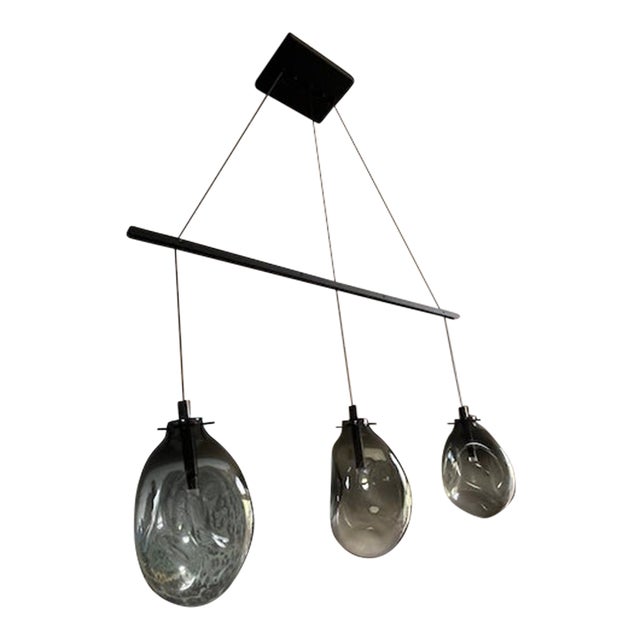 Sonneman Liquid 3-Light Linear Suspension For Sale