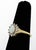 Contemporary Modernist Opal and Tanzanite 14k Yellow Gold Jewelry Set, 3 For Sale - Image 3 of 12
