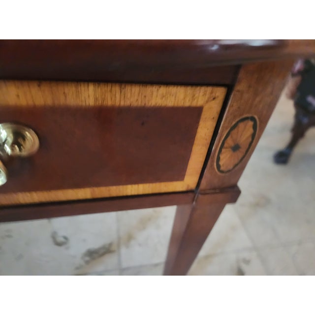 Thomasville Thomasville Inlay Drop-Leaf Pembroke End Table For Sale - Image 4 of 11