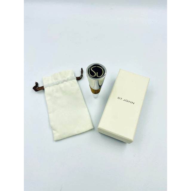 Wood Vintage St. John Home Bottle-Stopper For Sale - Image 7 of 12